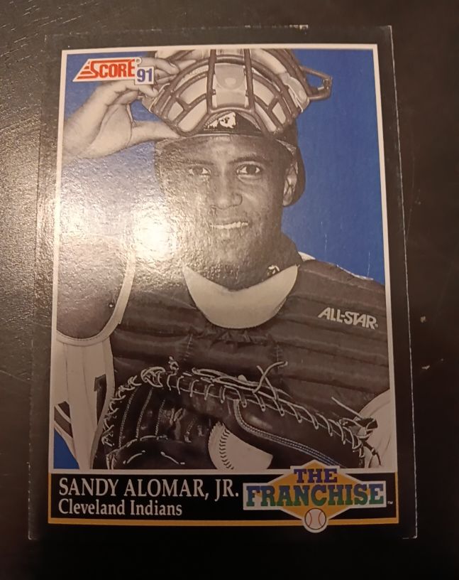 1991 Score #851 Sandy Alomar, Jr. The Franchise Cleveland Indians — front