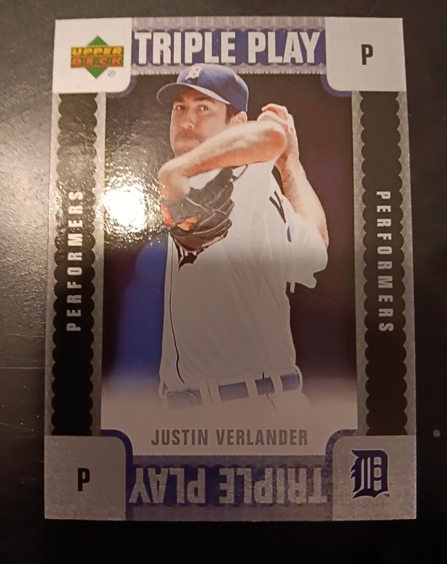 2007 Upper Deck Triple Play Performers #TP-JV Justin Verlander — front