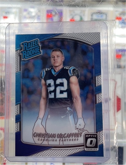 2017 Panini Donruss Optic #168 Christian McCaffrey Rated Rookie — front
