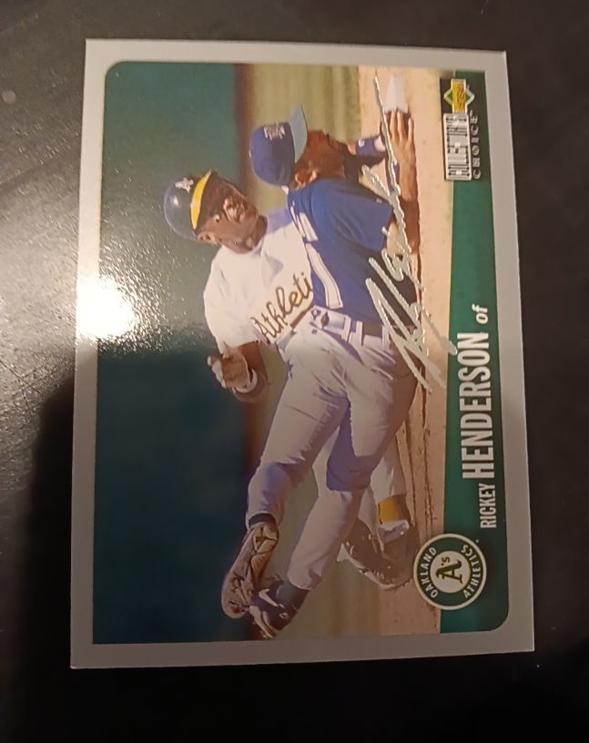 1996 Upper Deck Collector's Choice #240 Rickey Henderson — front
