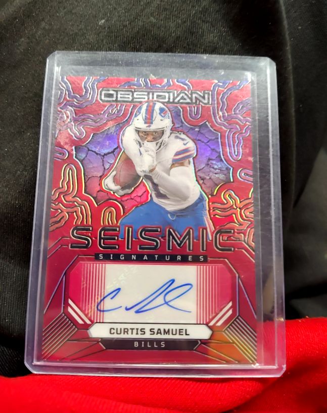 2024 Panini Obsidian Seismic Signatures # Curtis Samuel — front