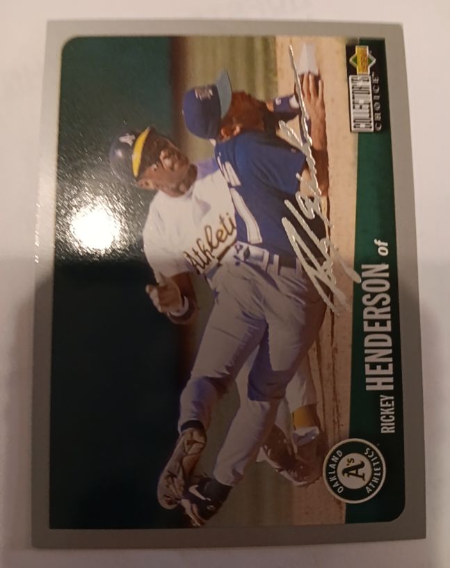 1996 Upper Deck Collector's Choice #240 Rickey Henderson — front