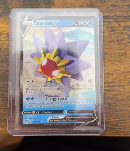 2022 Pokémon Astral Radiance #030 Starmie V — front