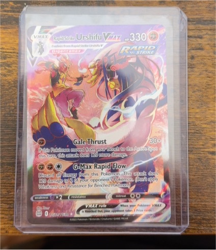 2022 Pokémon TCG Brilliant Stars #TG21 Rapid Strike Urshifu VMAX — front
