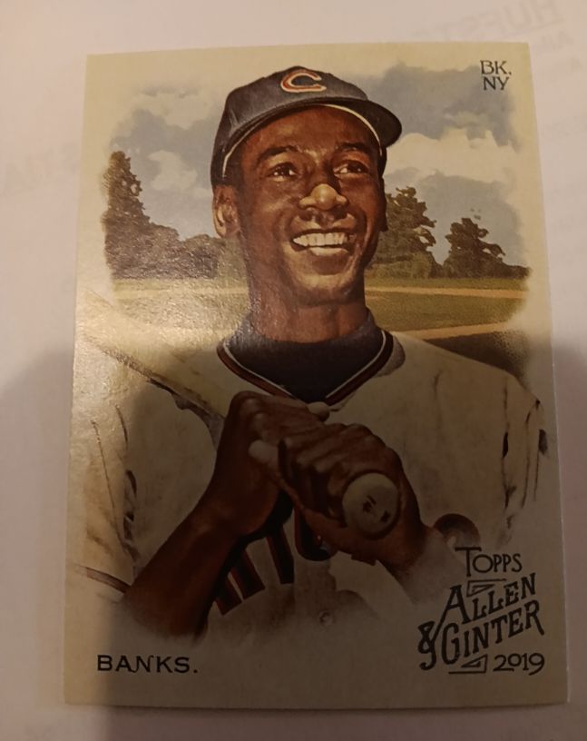 2019 Topps Allen & Ginter #20 Ernie Banks — front
