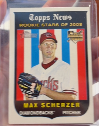 2008 Topps Heritage #519 Max Scherzer — front