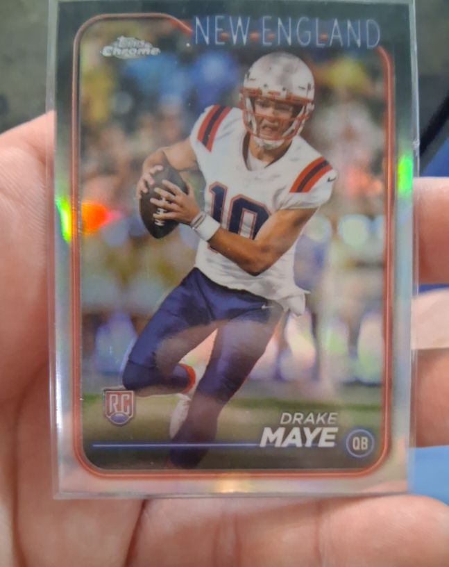 2024 Topps Chrome #203 Drake Maye — front