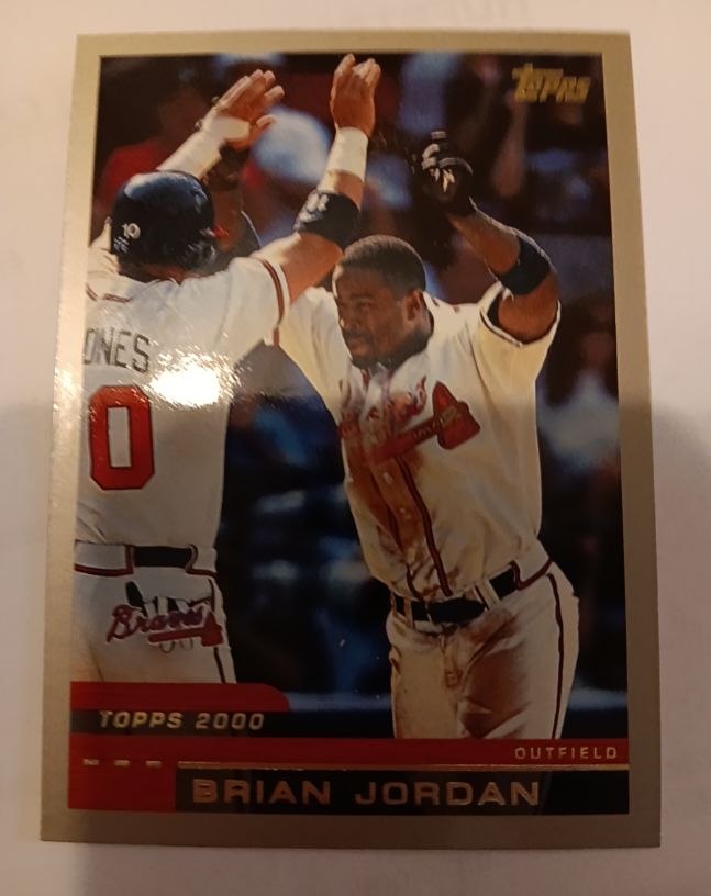 2000 Topps #72 Brian Jordan — front