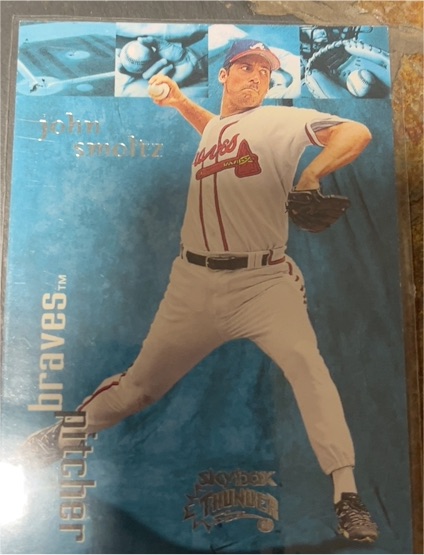 1999 SkyBox Thunder #1 John Smoltz — front