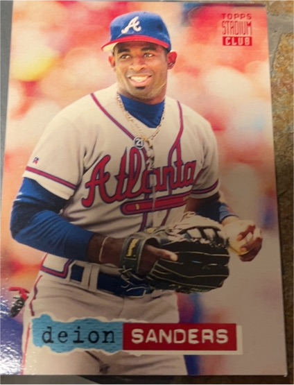 1994 Topps Stadium Club #472 Deion Sanders — front