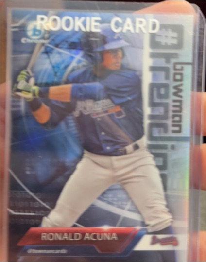 2018 Bowman Chrome #RA Ronald Acuna — front