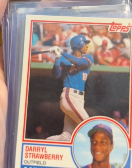 1983 Topps #18 Darryl Strawberry — front