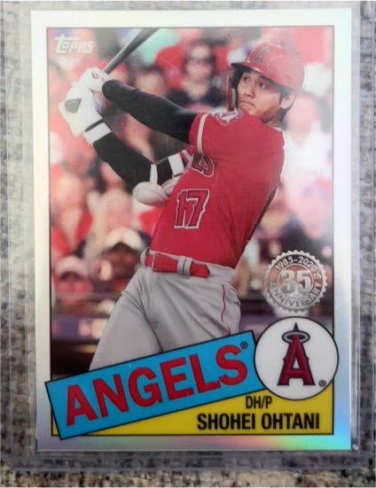 2020 Topps Chrome 1985 35th Anniversary #85TC-7 Shohei Ohtani — front