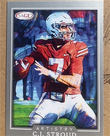 2022 SAGE Artistry #36 C.J. Stroud Silver — front