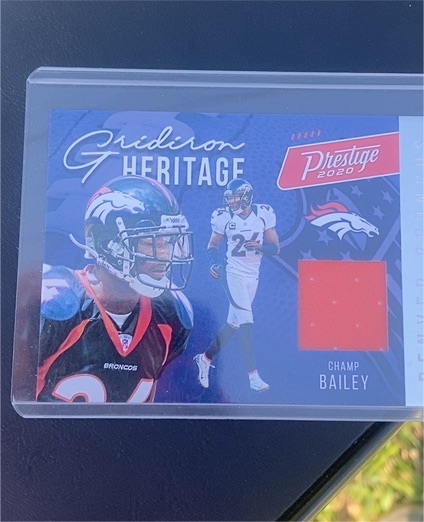 2020 Panini Prestige Gridiron Heritage #GH-CB Champ Bailey — front