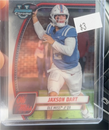 2024 Bowman University Chrome #6 Jaxson Dart — front