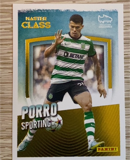 2022-23 Panini Portuguese Sticker Master Class Pedro Porro Sporting CP — front