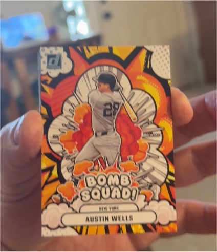 2025 Panini Donruss #17 Austin Wells Bomb Squad — front