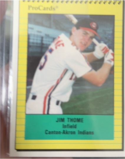 1991 ProCards Jim Thome Canton-Akron Indians — front
