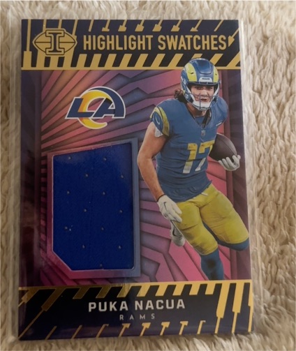 2024 Panini Illusions Highlight Swatches #HS-PNA Puka Nacua — front
