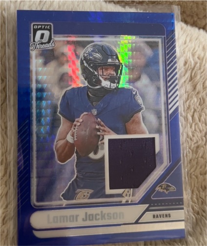 2024 Panini Donruss Optic Threads #DTB-LJN Lamar Jackson — front