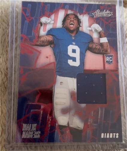 2024 Panini Absolute #RF-MNS Malik Nabers Rookie Force Patch — front