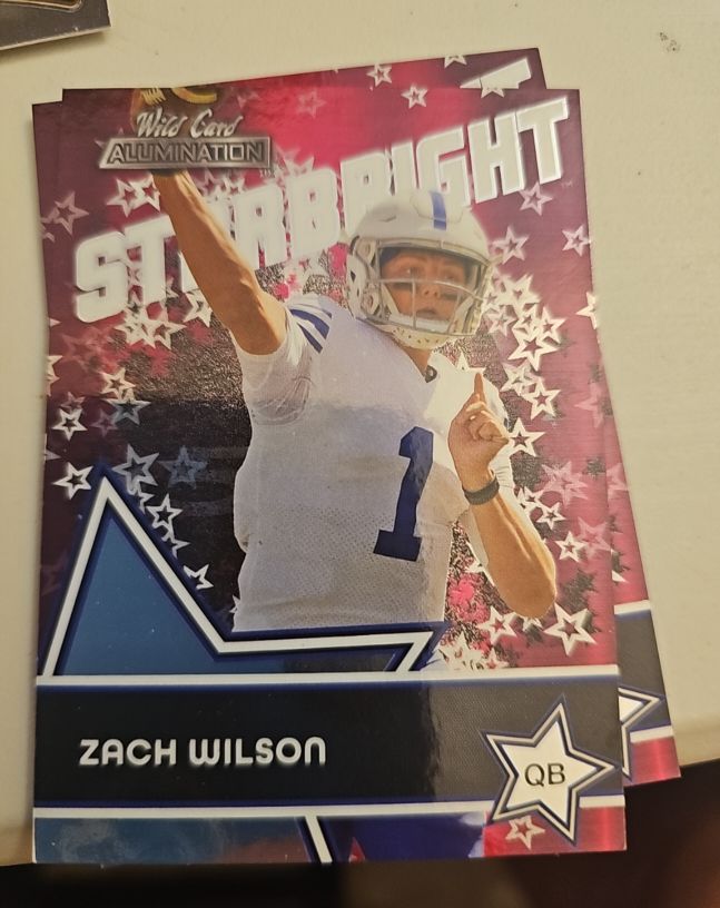 2021 Wild Card Alumination Starbright #SB-2 Zach Wilson — front