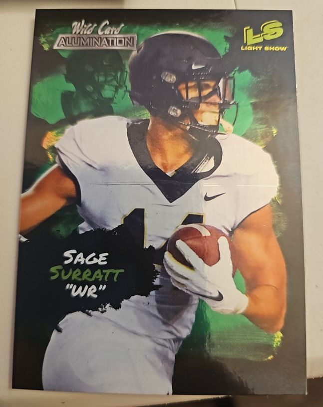 2021 Wild Card Alumination #LS-21 Sage Surratt Light Show — front