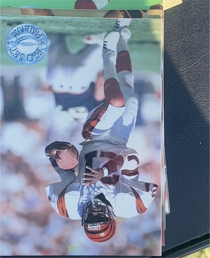 1991 Pro Set Platinum #1 Boomer Esiason — front