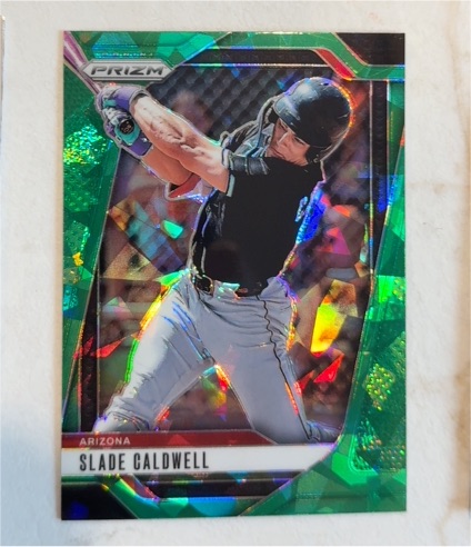 2025 Panini Prizm Slade Caldwell Green Ice Prizm — front