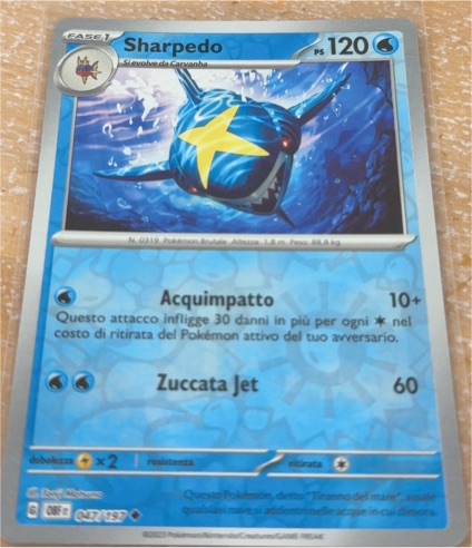 2023 Pokémon TCG Obsidian Flames #047 Sharpedo — front