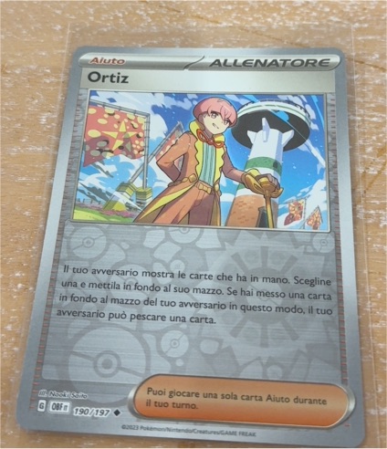 2023 Pokémon Sv03: Obsidian Flames #190 Ortega — front