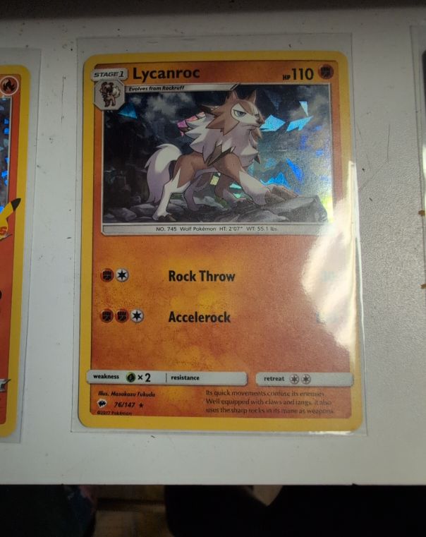 2017 Pokemon Burning Shadows #76 Lycanroc — front