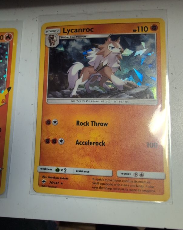 2017 Pokémon Burning Shadows #76 Lycanroc — front
