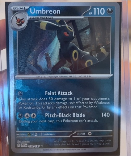 2023 Pokémon Prismatic Evolutions #059 Umbreon — front