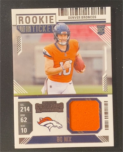 2024 Panini Contenders Rookie Ticket #RTS-BNX Bo Nix — front