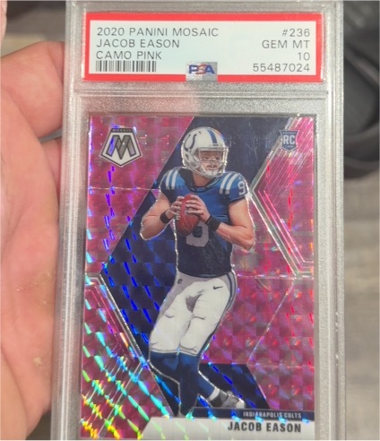 2020 Panini Mosaic #236 Jacob Eason — front
