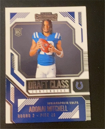 2024 Panini Contenders #18 Adonai Mitchell Draft Class Contenders — front