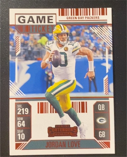 2024 Panini Contenders Season Ticket #37 Jordan Love — front