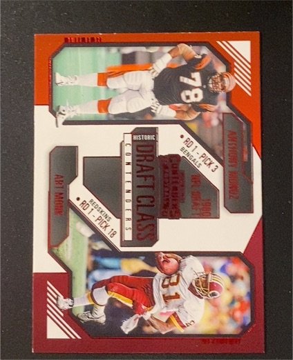 2024 Panini Contenders Historic Draft Class #4 Anthony Munoz & Art Monk — front