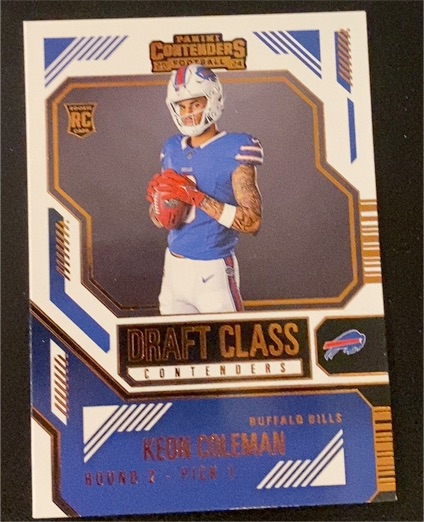 2024 Panini Contenders #17 Keon Coleman Draft Class Contenders — front