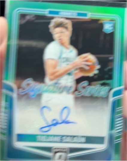 2024-25 Panini Donruss Optic Signature Series #SS-TSA Tidjane Salaun RC Auto — front