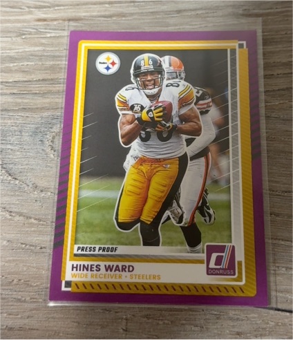 2025 Donruss Football Purple Press Proof #12 Hines Ward — front