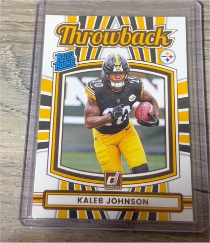 2025 Donruss Throwback #46 Kaleb Johnson — front