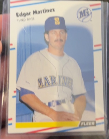 1988 Fleer #378 Edgar Martinez — front