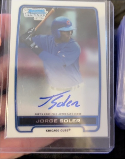 2012 Bowman Chrome #BCA-JSO Jorge Soler — front
