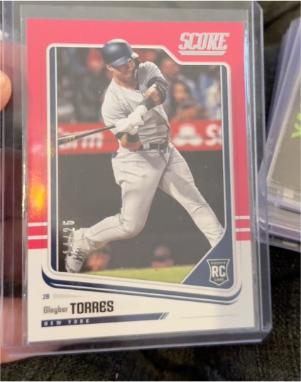 2018 Panini Score #27 Gleyber Torres Rookie Card — front