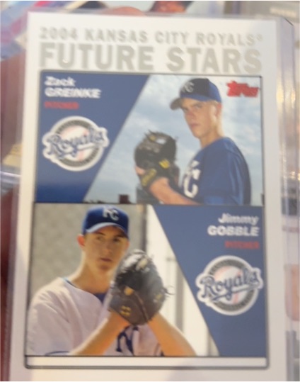 2004 Topps #330 Zack Greinke Jimmy Gobble Rookie Card — front