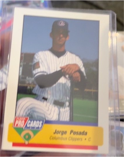 1994 Fleer ProCards Jorge Posada Columbus Clippers — front