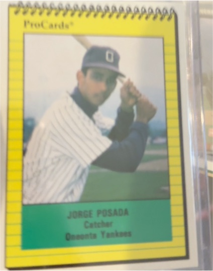 1991 ProCards Jorge Posada — front